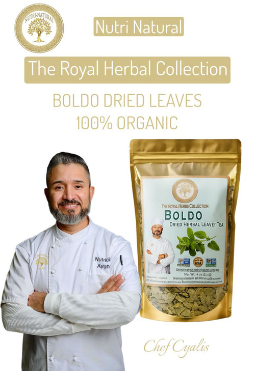Nutri Natural Boldo Dried Leaves Organic Herbal Tea 4oz